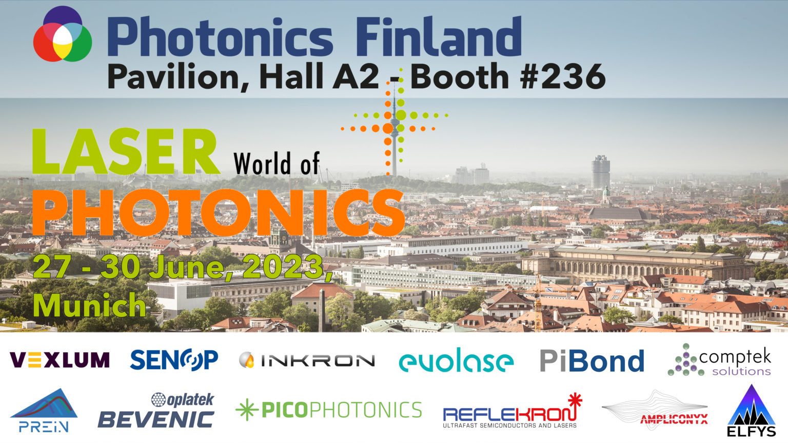 Meet us at Laser World of Photonics 2023